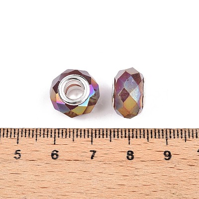 Imitation Jade Glass European Beads GPDL-N004-B14mm-A04-1