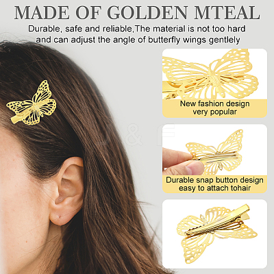12Pcs 2 Styles Iron Alligator Hair Clips for Women Girls PHAR-SP0001-28A-1