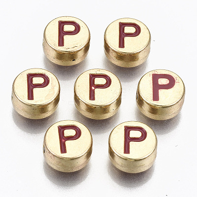 Alloy Enamel Beads ENAM-S122-029P-RS-1