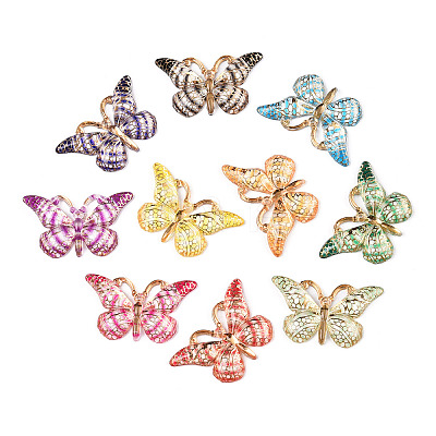 Printed Translucent Acrylic  Pendants OACR-T028-17C-1