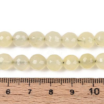Dyed Natural White Jade Beads Strands X-G-T139-8mm-60-13-1