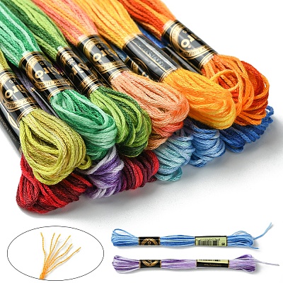 6-Ply Polyester Embroidery Floss OCOR-FZ0001-01A-1
