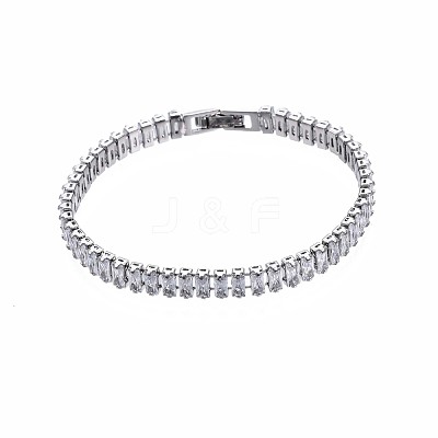 Cubic Zirconia Classic Tennis Bracelet ZIRC-S067-073A-NF-1
