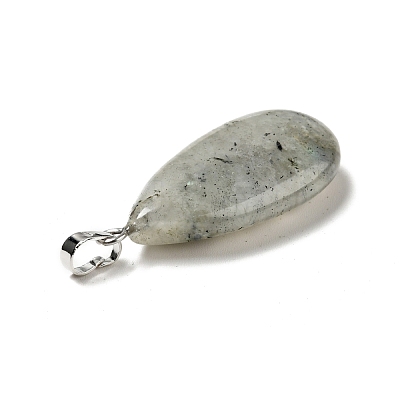 Natural Labradorite Pendants G-P474-01P-07-1