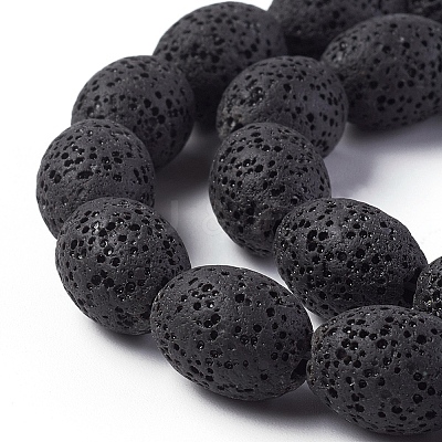 Natural Lava Rock Beads Strands G-F671-03B-11-1