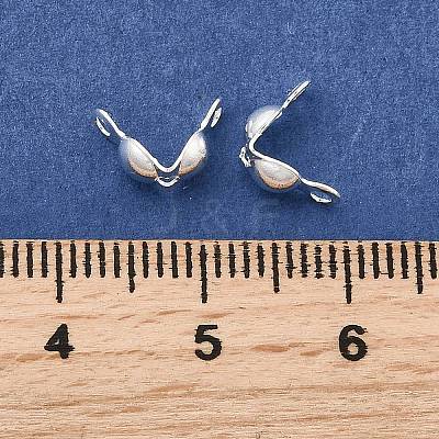 Brass End Bead Tips KK-E248-S-NF-1