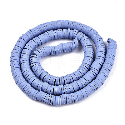 Handmade Polymer Clay Beads Strands LS-CLAY-R089-8mm-023-1