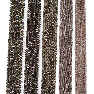 Electroplate Glass Beads Strands EGLA-A044-T4mm-B16-1