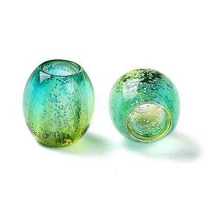 Painted Acrylic Beads OACR-Z010-03B-1