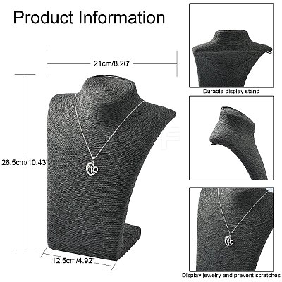Stereoscopic Necklace Bust Displays NDIS-N001-01A-1