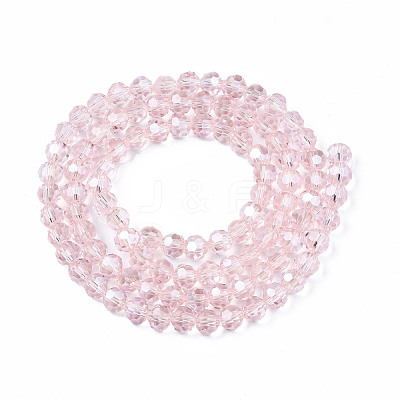 Electroplate Glass Bead Strands EGLA-R015-4mm-9-1