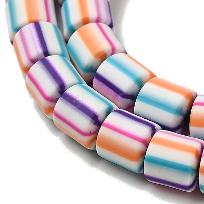 Polymer Clay Beads Strands CLAY-H006-01A-1