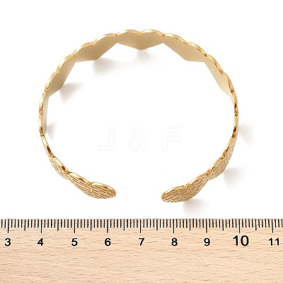 304 Stainless Steel Cuff Bangles for Women LS-BJEW-B120-02G-02-1