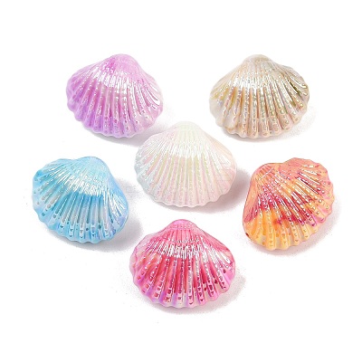 UV Plating Opaque Acrylic Beads OACR-A040-02-1