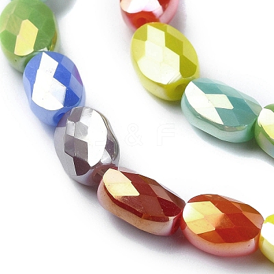 Electroplate Glass Beads Strands EGLA-C004-06-1