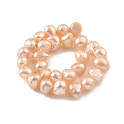 Natural Cultured Freshwater Pearl Beads Strands PEAR-A006-07C-1