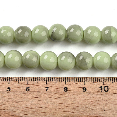 Baking Paint Glass Beads X1-DGLA-N013-10mm-05-1