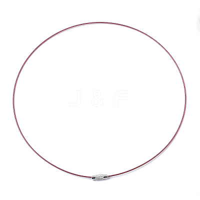 Stainless Steel Wire Necklace Cord DIY Jewelry Making X-TWIR-R003-09-1
