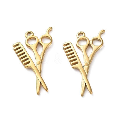 Ion Plating(IP) 304 Stainless Steel Pendants STAS-P324-24G-1
