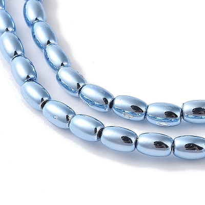 Electroplate Beads Strands X-EGLA-H104-02F-1