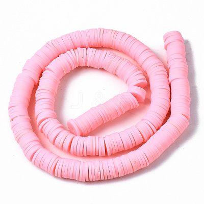 Handmade Polymer Clay Beads Strands CLAY-R089-8mm-118-1