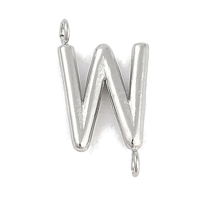 304 Stainless Steel Letter Connector Charms LS-STAS-M108-01P-23-1
