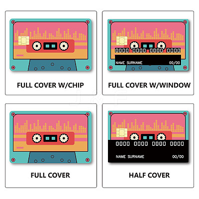 PVC Plastic Waterproof Card Stickers DIY-WH0432-012-1