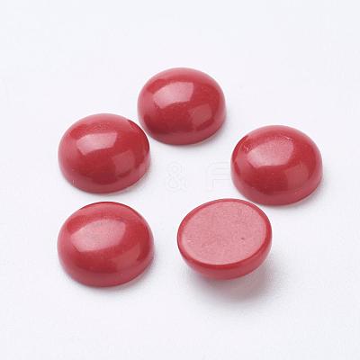 Synthetic Coral Cabochons G-F501-03-10mm-1