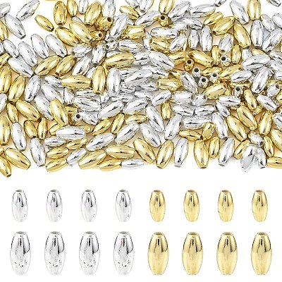 800Pcs 4 Styles Plating Eco-Friendly Plastic Beads KY-YW0002-34-1