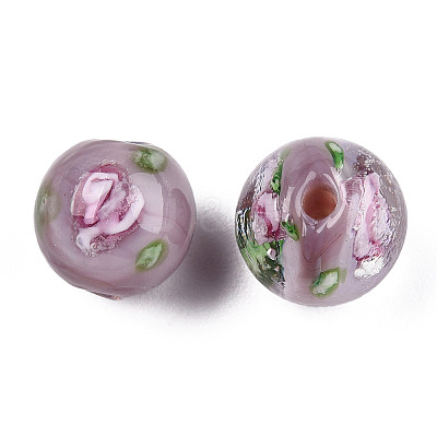 Handmade Lampwork Beads Strands LAMP-N021-45E-1