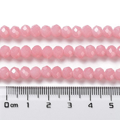 Baking Paint Imitation Jade Glass Bead Strands X-DGLA-A034-J8MM-A3-1