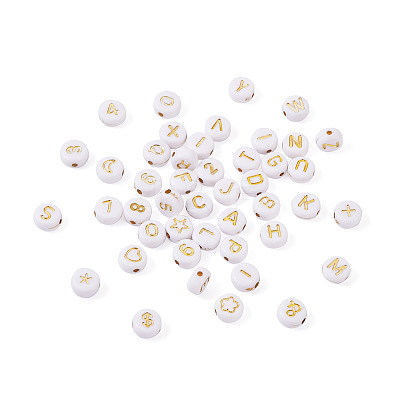 1860Pcs Plating Acrylic Beads PACR-PJ0001-01-1