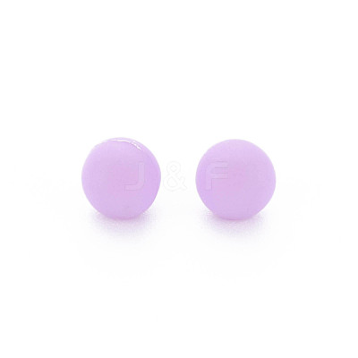 Opaque Acrylic Beads PAB702Y-B01-04-1