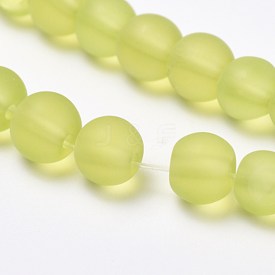 Transparent Glass Beads Strands X-GLAA-Q064-03-8mm-1