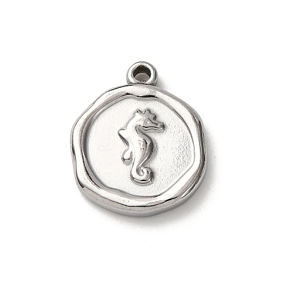 304 Stainless Steel Pendants STAS-I348-02P-03-1