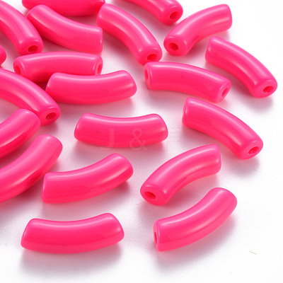 Opaque Acrylic Beads MACR-S372-001B-S005-1