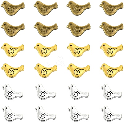 60Pcs 3 Colors Tibetan Style Alloy Beads FIND-YW0010-70-1