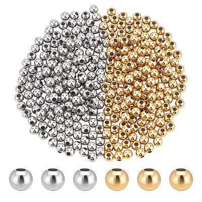 Brass Round Spacer Beads KK-PH0013-75A-1