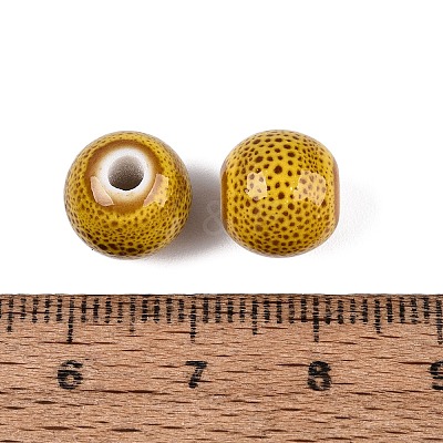 Vintage Handmade Porcelain Beads PORC-Q006-13A-33-1
