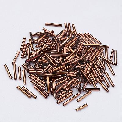 Glass Bugle Beads SEED-E001-12mm-81#-1
