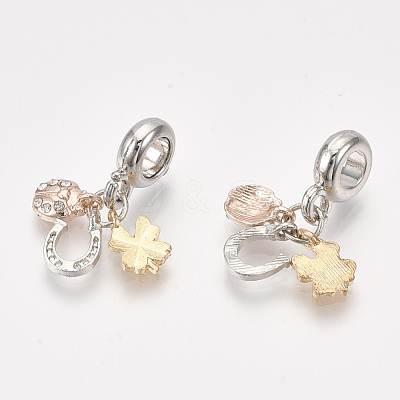 Alloy European Dangle Charms MPDL-S066-077-1