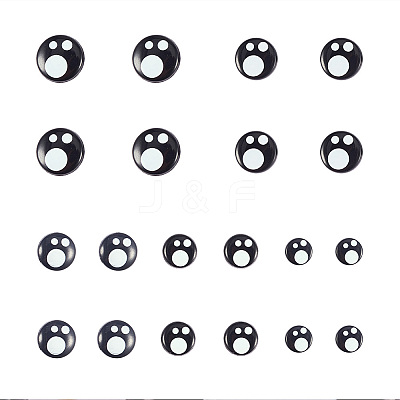 Resin Craft Doll Eyes DIY-WH0126-01-WH-1