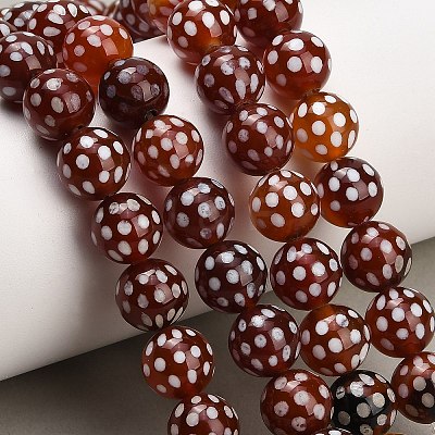 Tibetan Style dZi Beads Strands GG-NH0001-A01-10MM-1