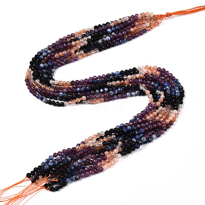Natural & Synthetic Mixed Gemstone Beads Strands G-D080-A01-01-35-1