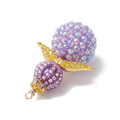 Seed Beads Alloy Pendants PALLOY-MZ00284-1