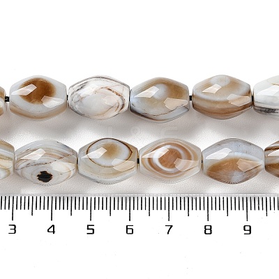 Natural Eye Agate Beads Strands G-NH0019-D02-02-1