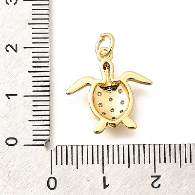Brass Micro Pave Cubic Zirconia Pendants LS-KK-Q040-02G-G-1