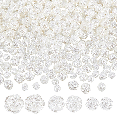 300Pcs 3 Styles Imitation Pearl Acrylic Beads OACR-GA0001-20-1