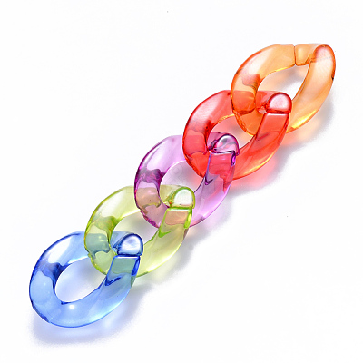 Transparent Acrylic Linking Rings OACR-S036-001A-J-1