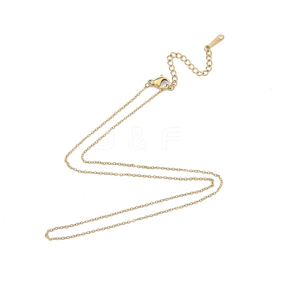 304 Stainless Steel Cable Chains Necklace for Men Women NJEW-N050-A03-G12-1